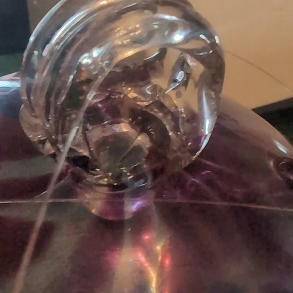 Hand blown Glass Witch's Ball Purple - Picture 2 of 5
